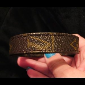 Gorgeous Authentic Louis Vuitton leather bracelet.